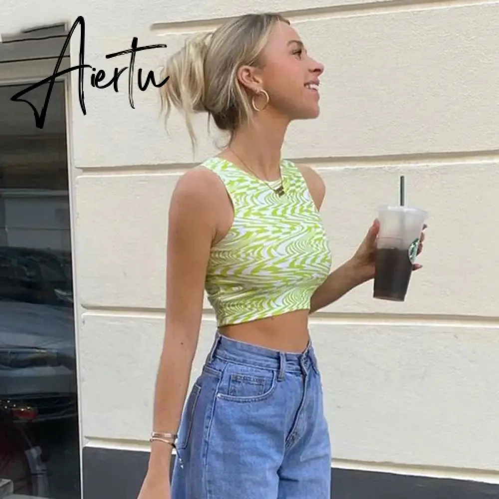 90s Y2K Brown Cami Tanks Ruched Tie Up Crop Top Women New Harajuku Cute Backless Tank Tops Sexy Halter Party Beachwear