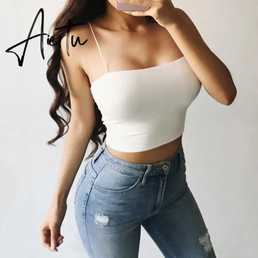 90s Y2K Brown Cami Tanks Ruched Tie Up Crop Top Women New Harajuku Cute Backless Tank Tops Sexy Halter Party Beachwear