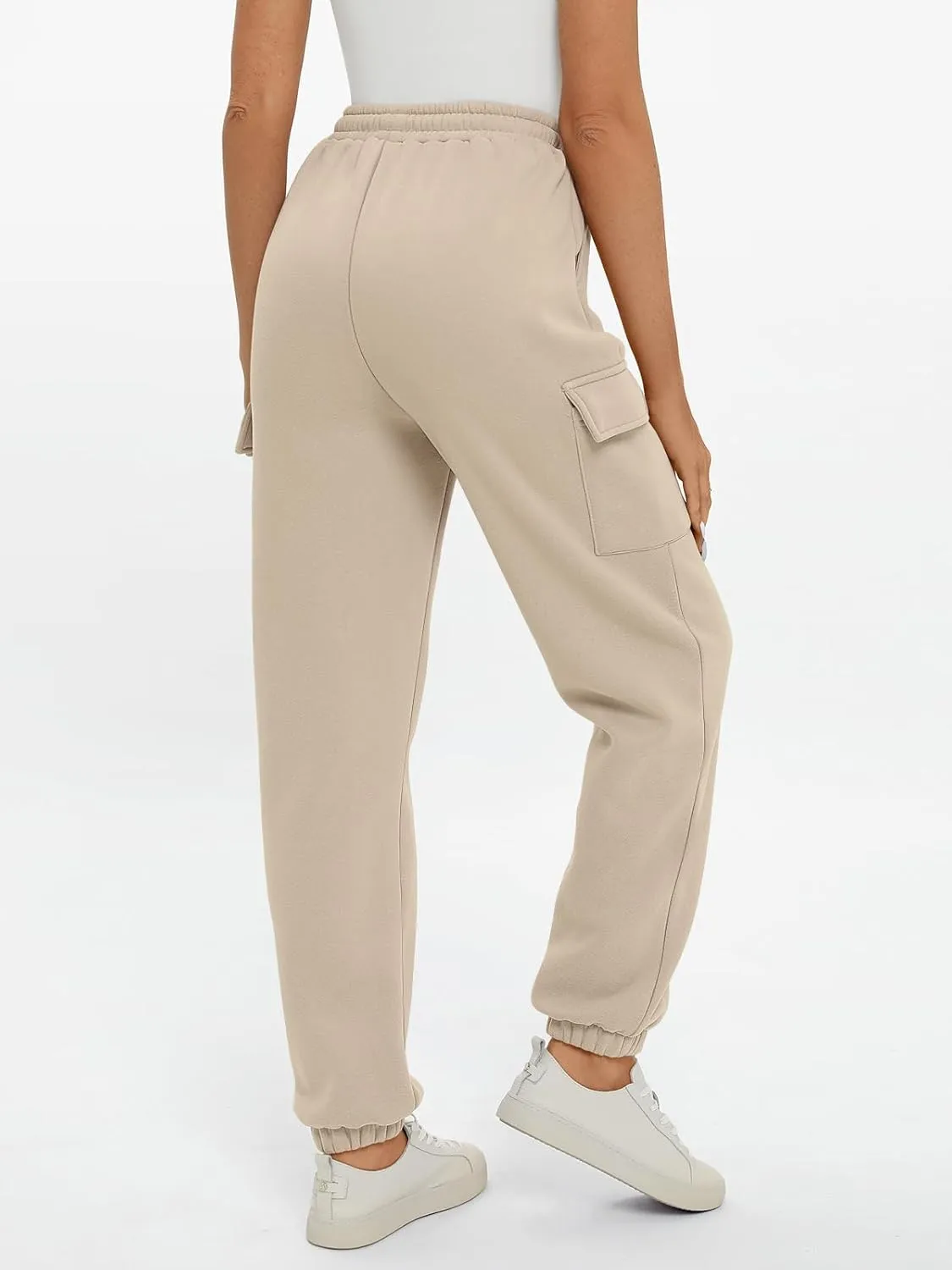 AUTOMET Womens Sweatpants Cargo Fleece Lined Baggy Athletic Jogger with Pockets 2025 Casual Trendy Pants Fall Outfits