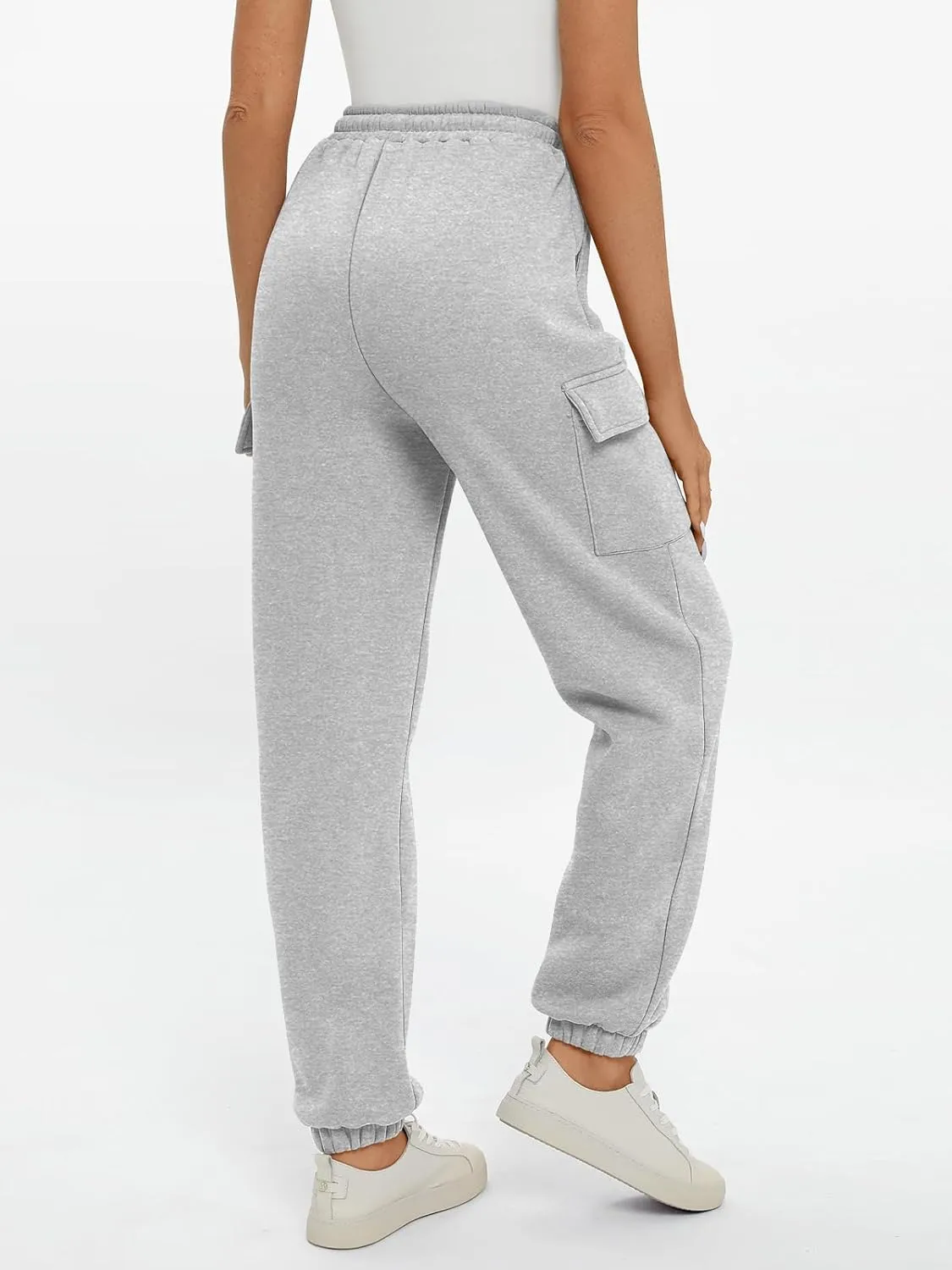 AUTOMET Womens Sweatpants Cargo Fleece Lined Baggy Athletic Jogger with Pockets 2025 Casual Trendy Pants Fall Outfits