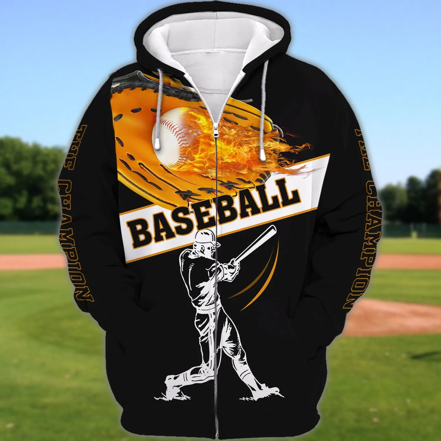 Baseball The Champion Full Print Sweatshirt Hoodie, Christmas Gift for Baseball Lovers