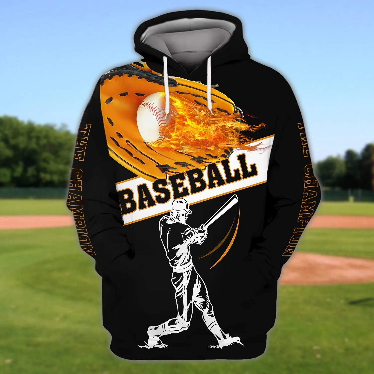 Baseball The Champion Full Print Sweatshirt Hoodie, Christmas Gift for Baseball Lovers