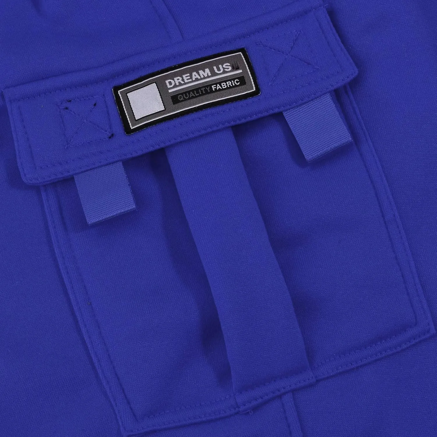 Cargo Sweatpants for Men Fleece Plus Size Hiking Joggers with Pockets Casual Open Bottom Baggy Athletic Pants
