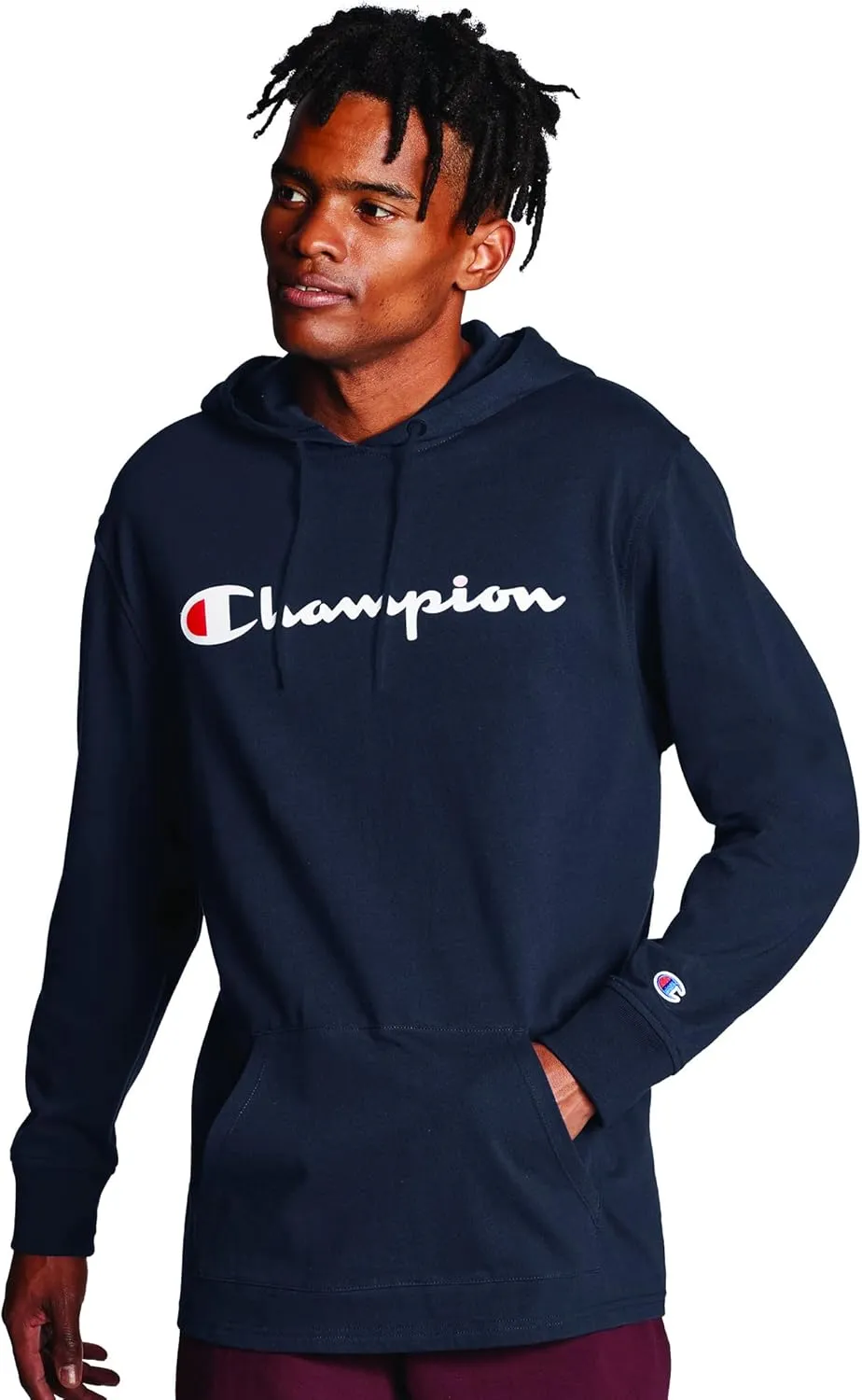 Champion Men's Long Sleeve T-Shirt Hoodie (Retired Colors)