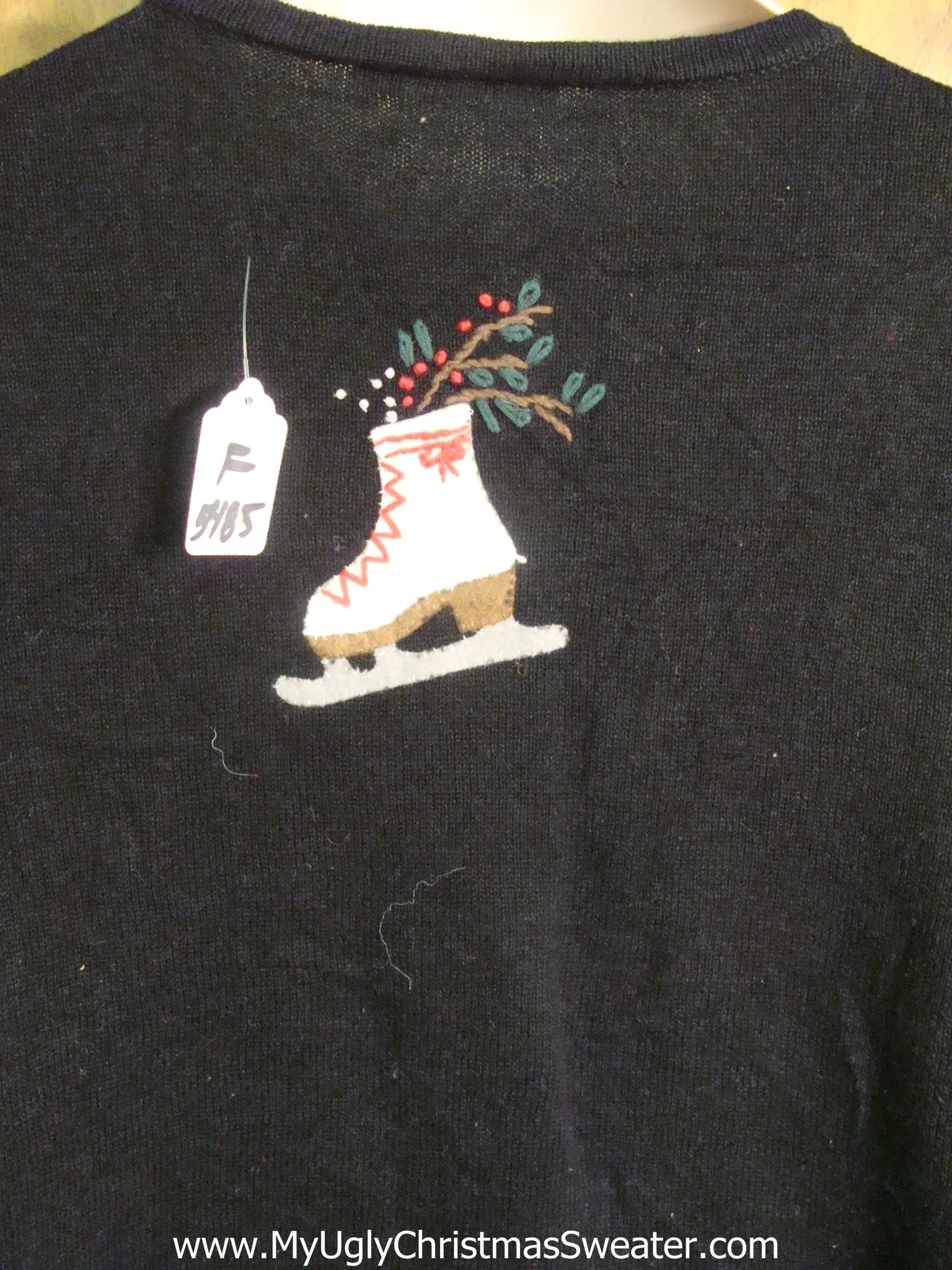 Ice Skating Festive Ugly Christmas Sweater