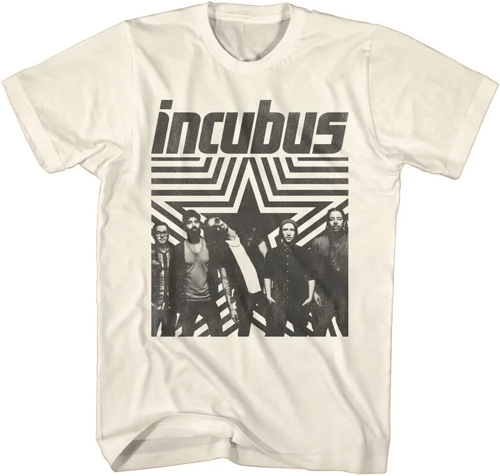 Incubus T Shirt Band Photo Star Mens Short Sleeve T Shirt 90s Music Vintage Style Graphic Tees
