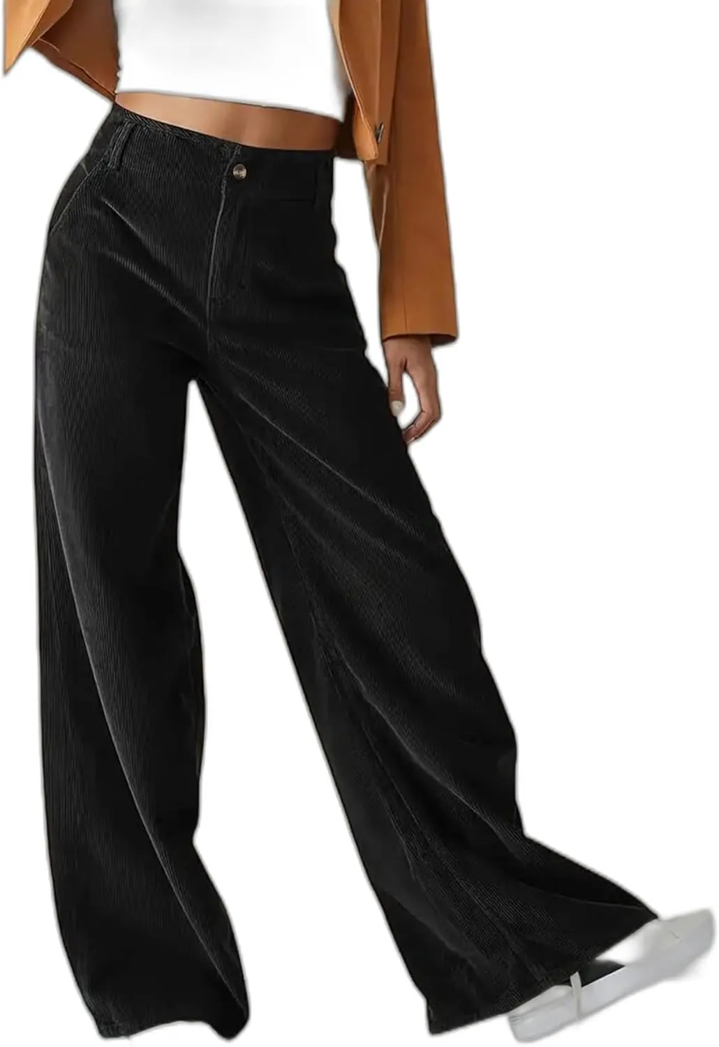 Jeans for Women High Waist Wide Leg Straight Pants, Spring Fall Fashion Walking Jogger Pants, Sweatpants with Pockets