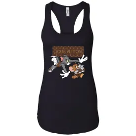 Louis Vuitton Cartoon Tom And Jerry T-shirt Women Tank Top