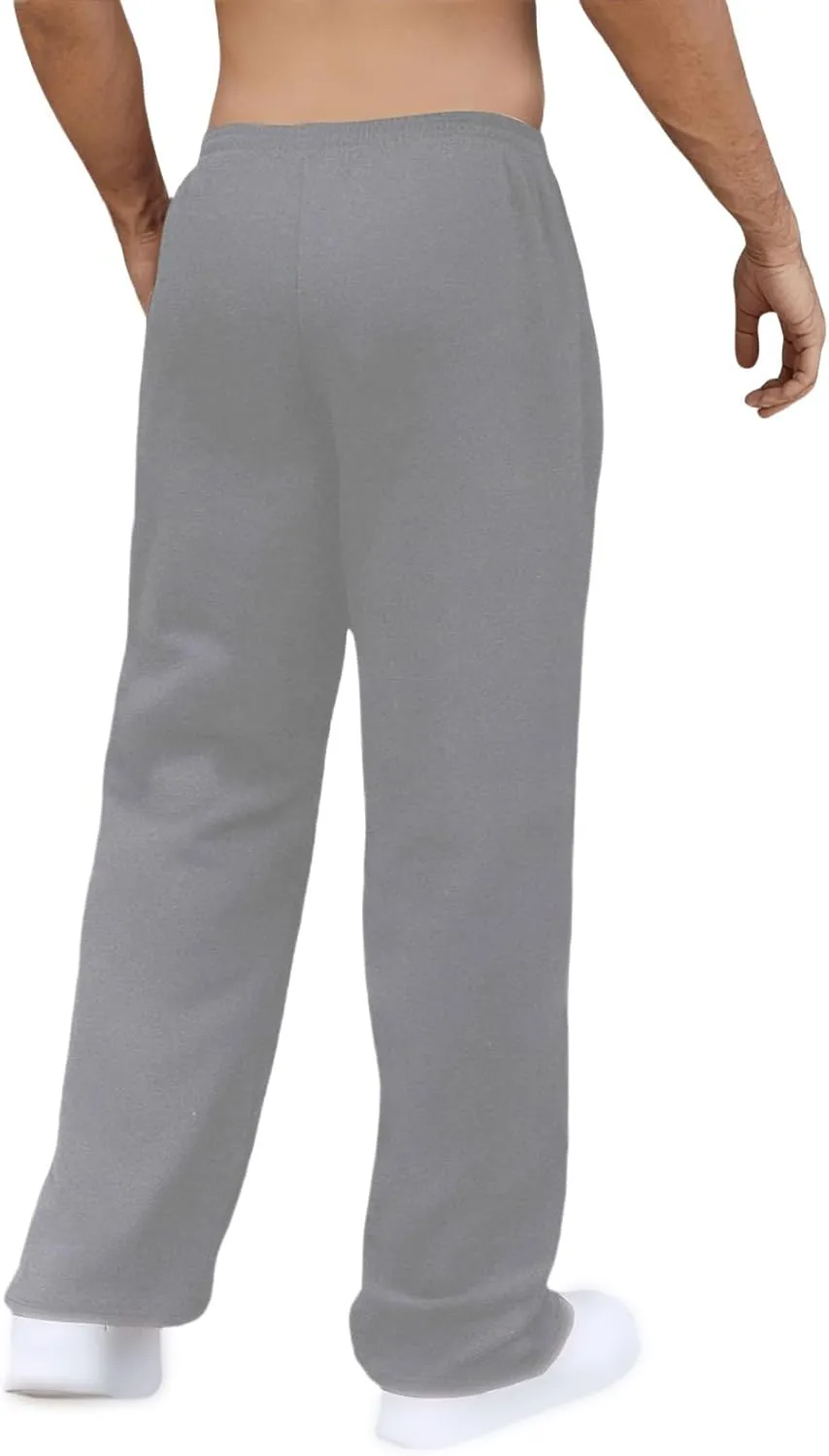 Men's Baggy Sweatpants Striped Side Drawstring Waist Track Pants Open Bottom Wide Leg Lounge Trousers Streetwear
