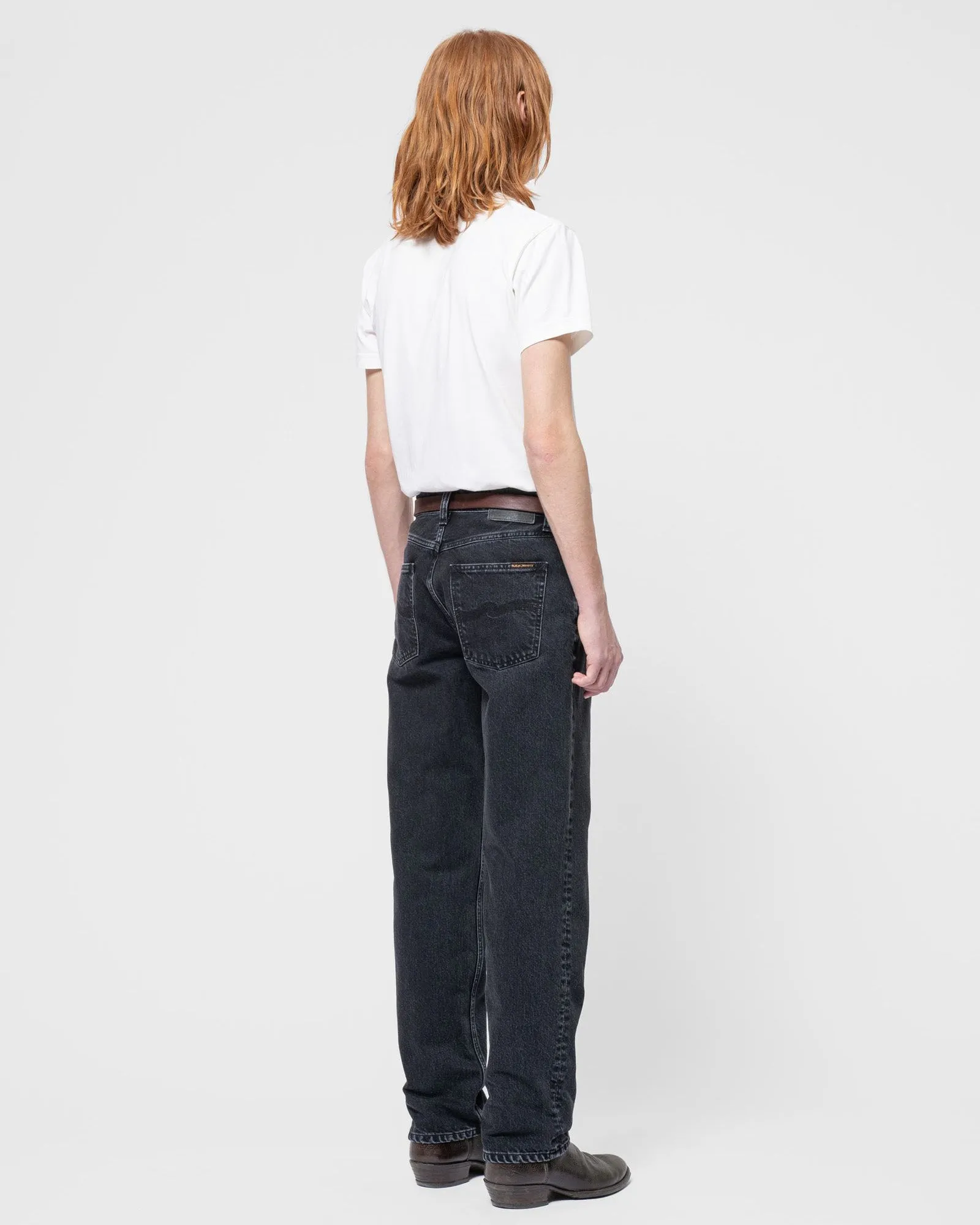 Nudie Rad Rufus Regular Straight Mens Jeans - Black Vintage