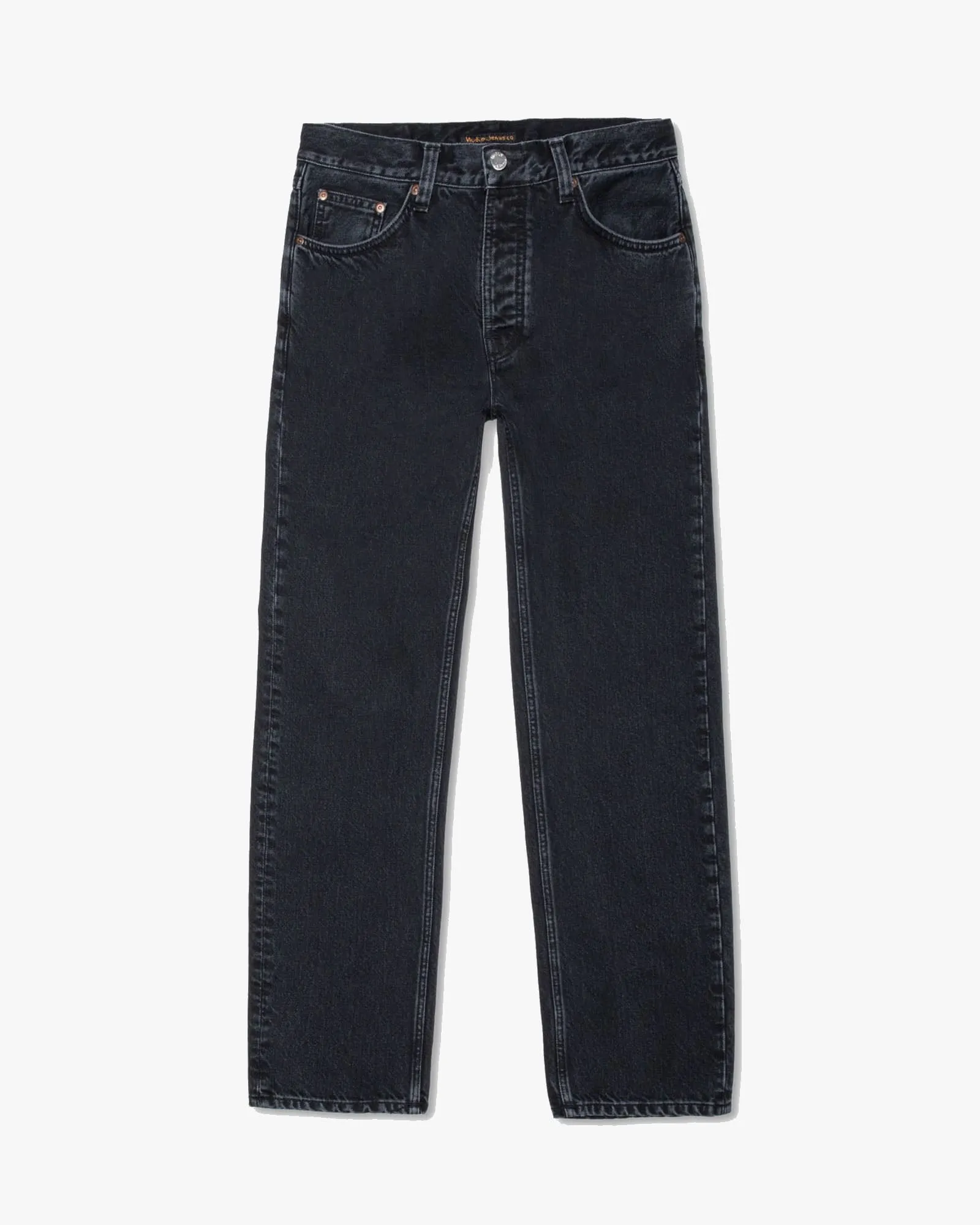 Nudie Rad Rufus Regular Straight Mens Jeans - Black Vintage