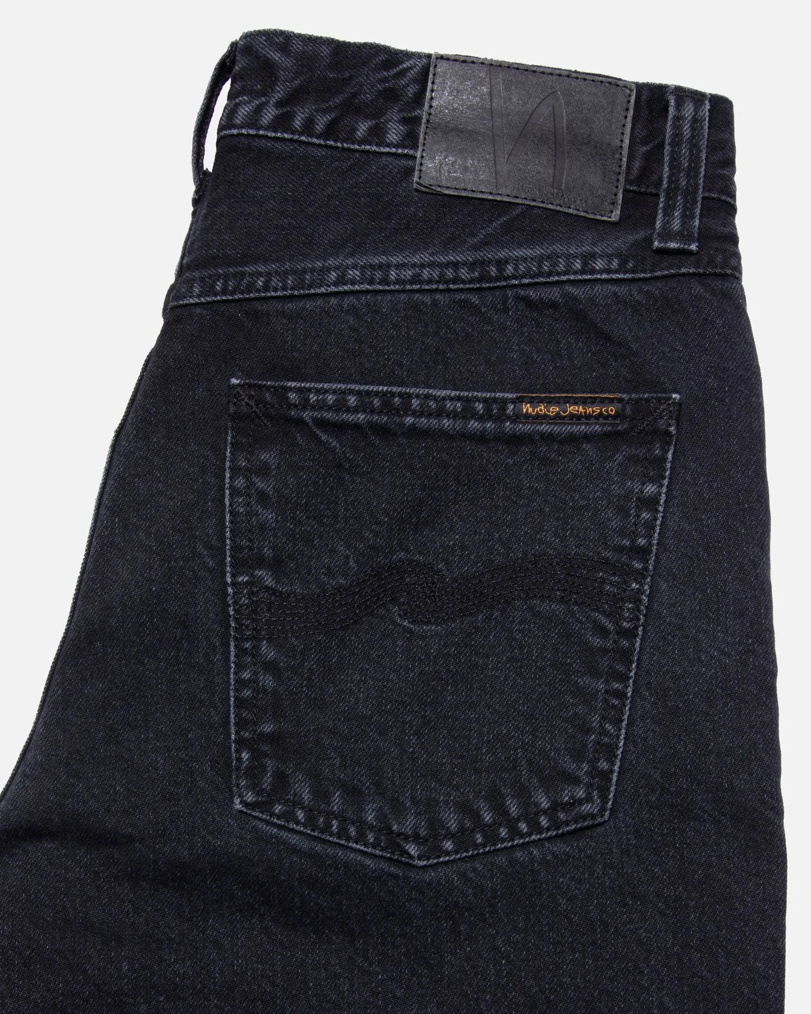 Nudie Rad Rufus Regular Straight Mens Jeans - Black Vintage