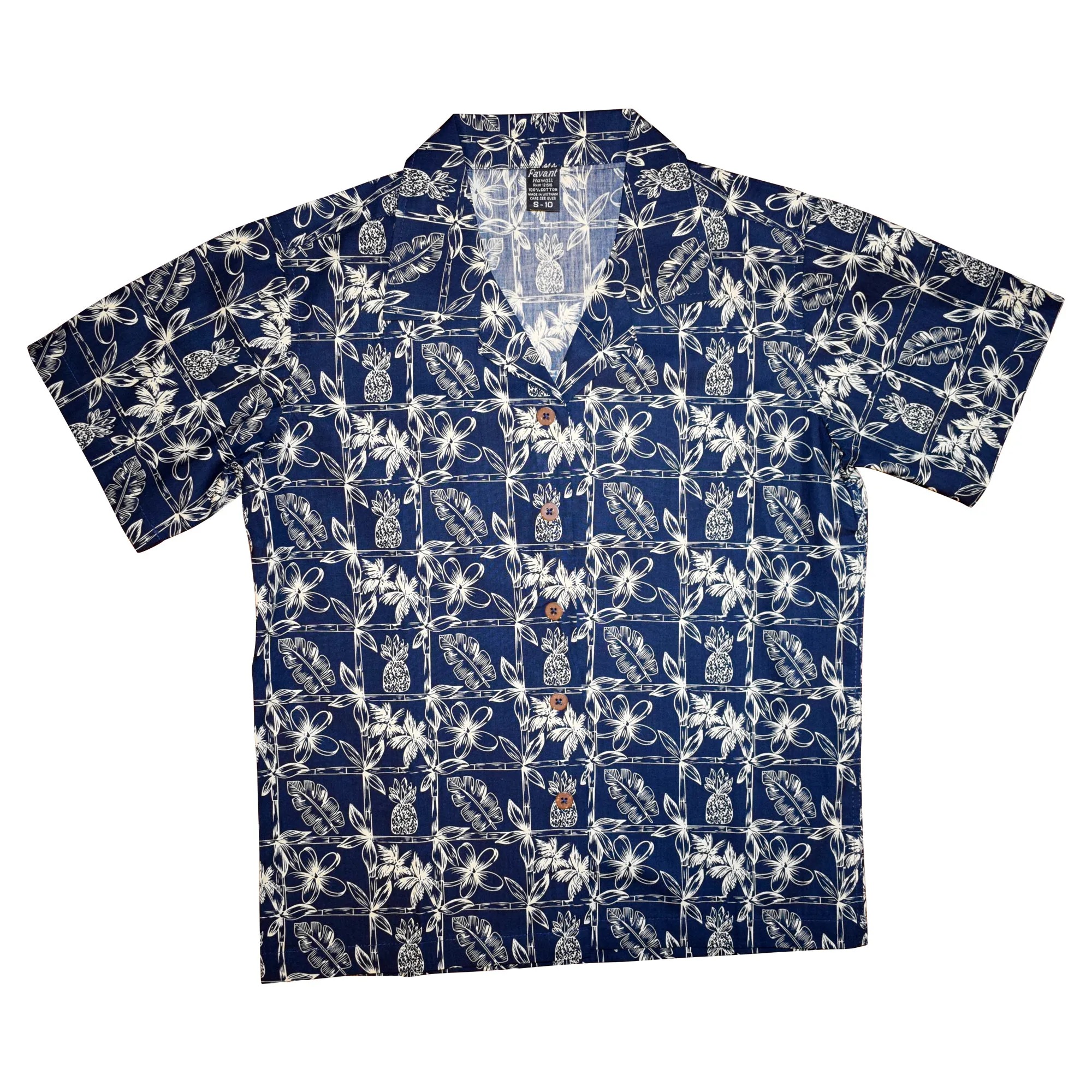 Pineapple Block Boy's Shirt