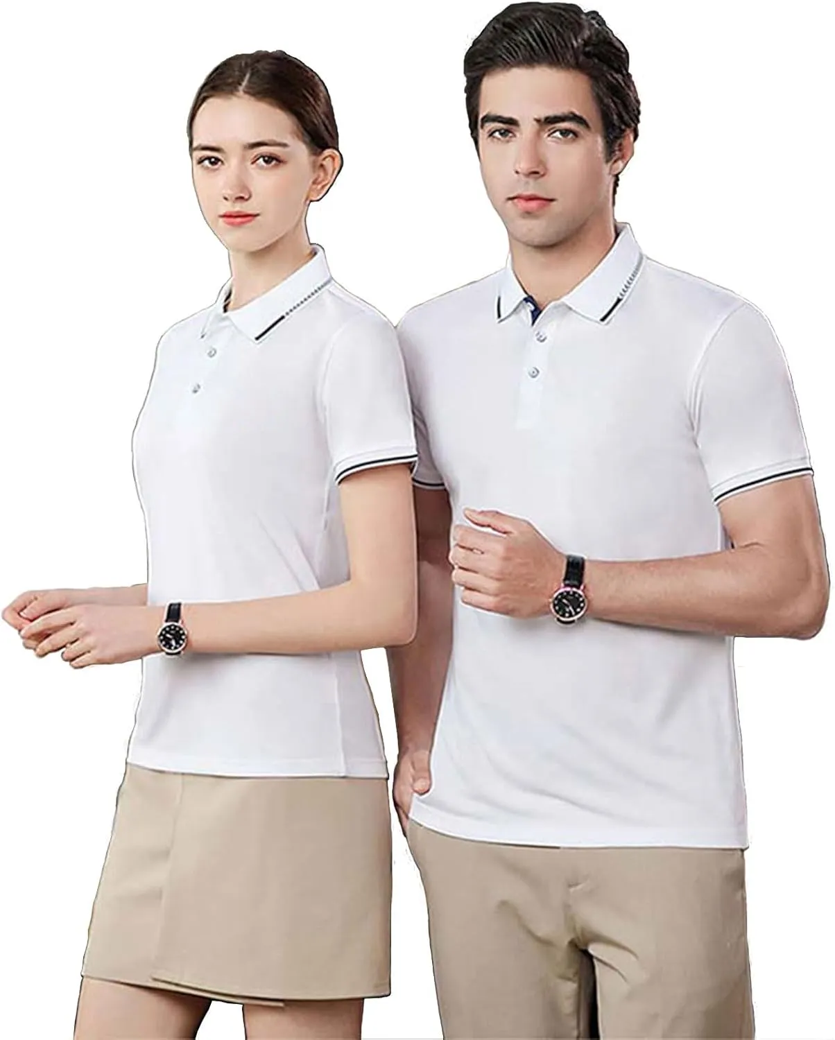 Polo Shirts for Men Moisture Wicking Men's Golf Shirts Casual Dry Fit Sleeve Short Polo Shirts