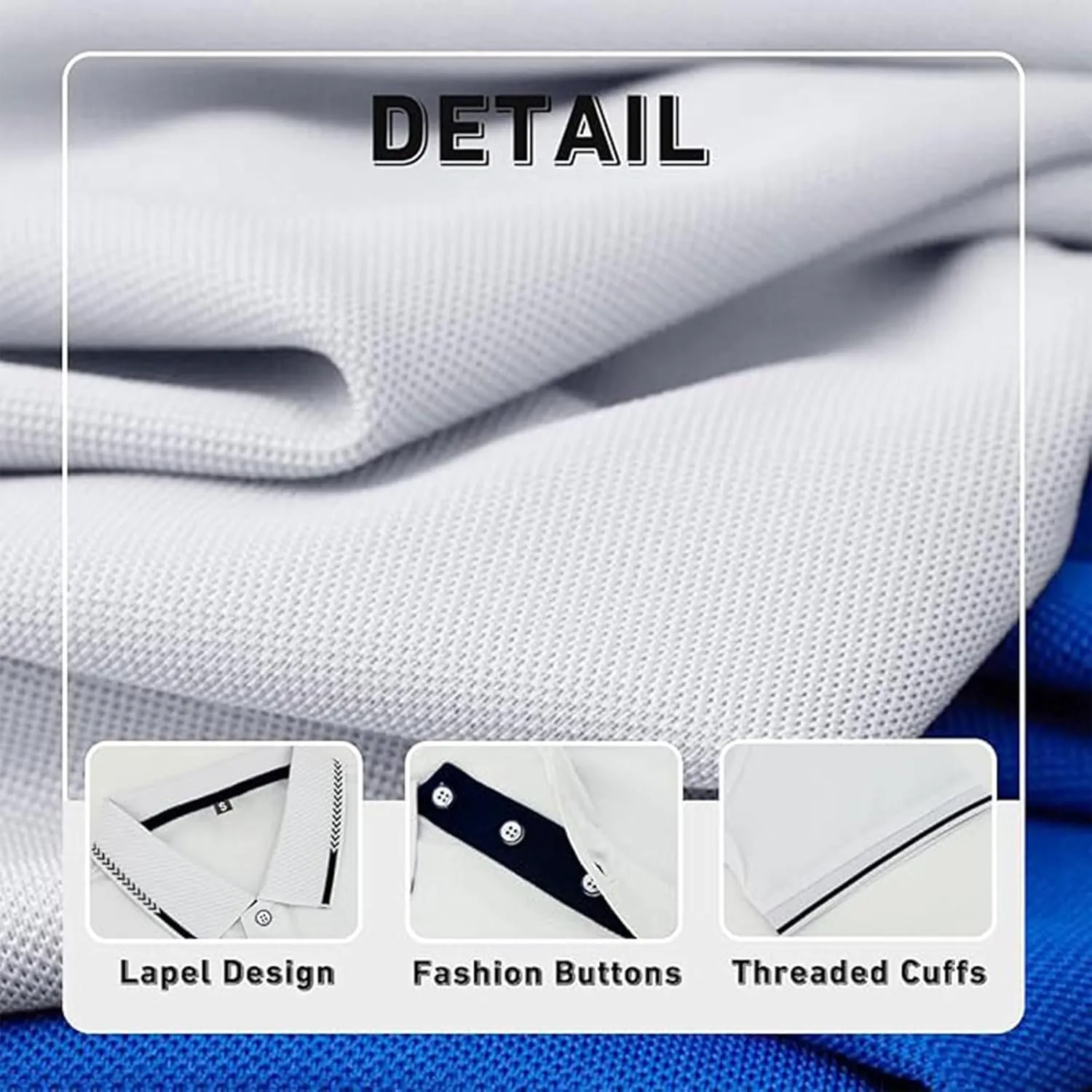 Polo Shirts for Men Moisture Wicking Men's Golf Shirts Casual Dry Fit Sleeve Short Polo Shirts
