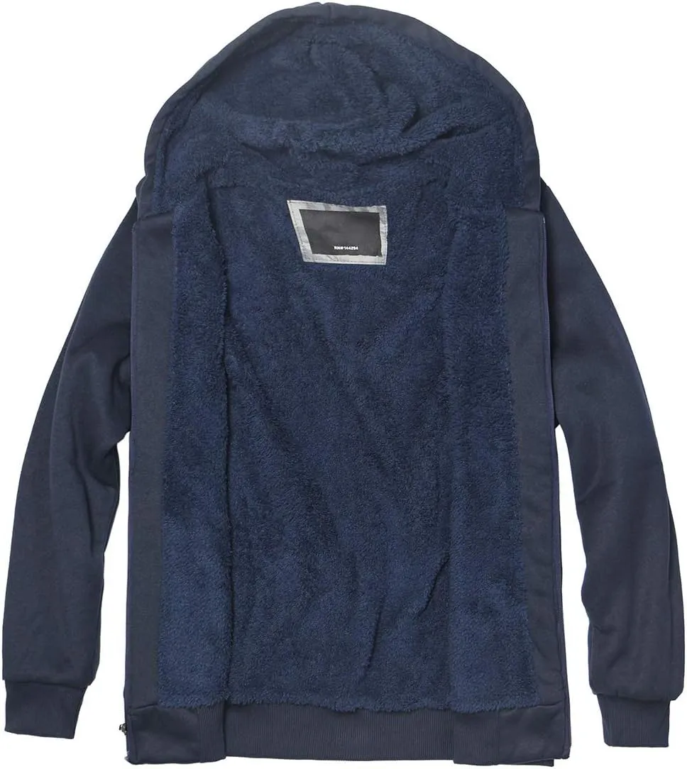 Sherpa Lined Boys Hoodie Full Zip Fleece Warm Youth Big Long Sleeve Child Sweatshirts