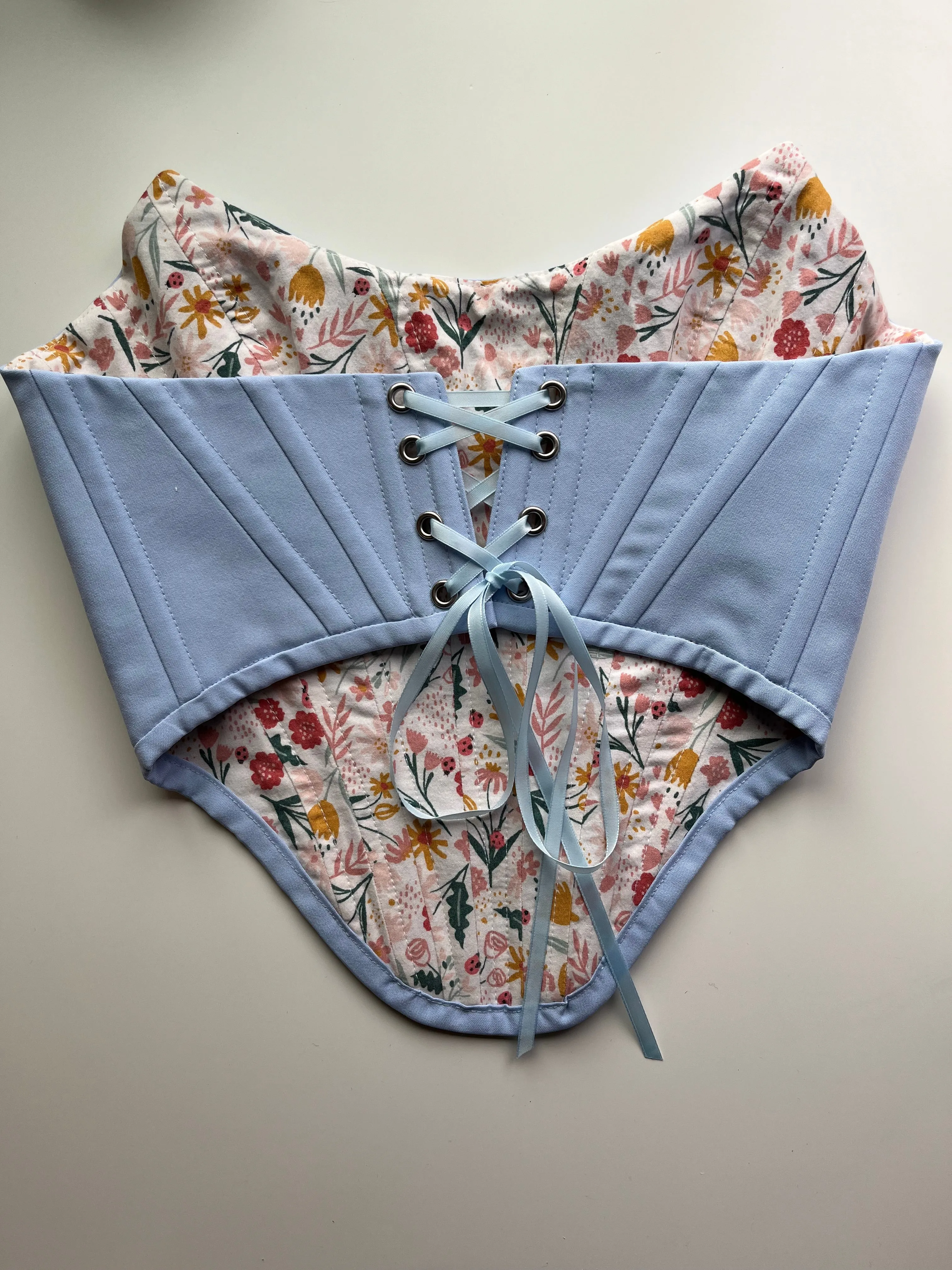 Sky blue corset, size M