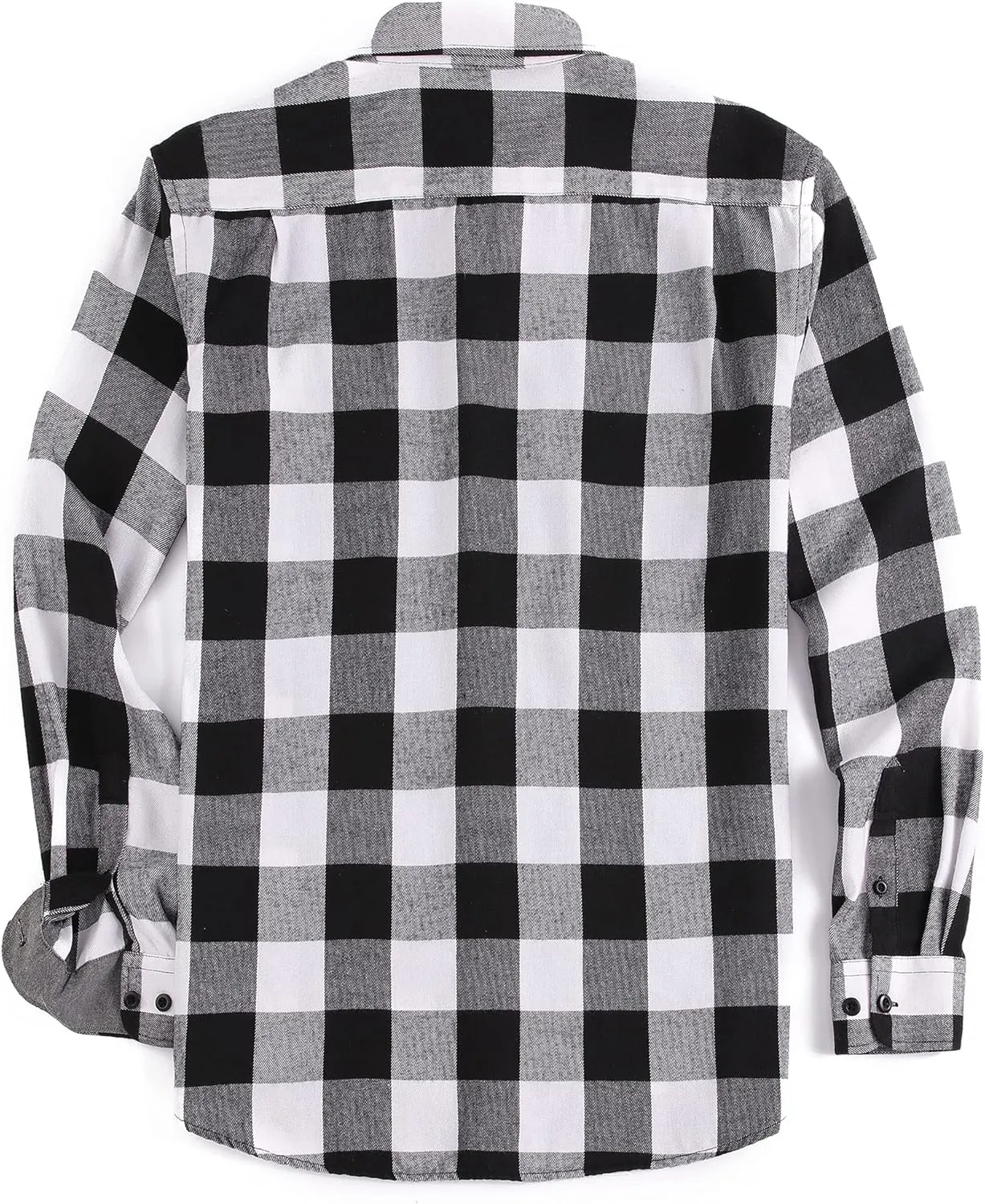 WARHORSEE Flannel Shirt for Men Long Sleeve Regular Fit Button Down Casual Plaid Shirt